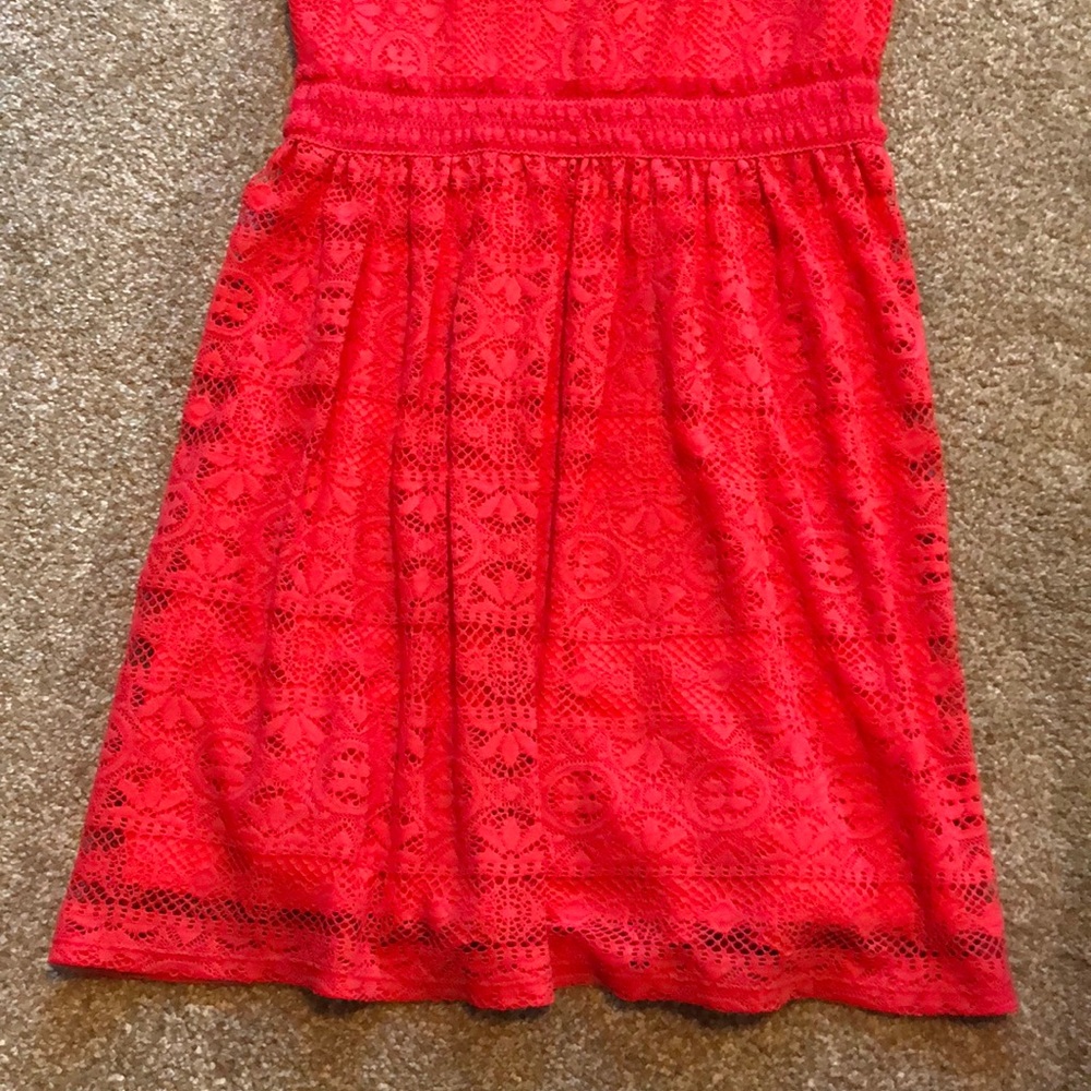 Lily Star Bright Red Lace Skater Dress - Picture 5 of 8
